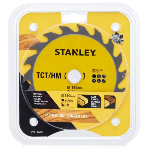 STANLEY STA13010 Tarcza z węglikiem TCT/HM 150x20mm 18z