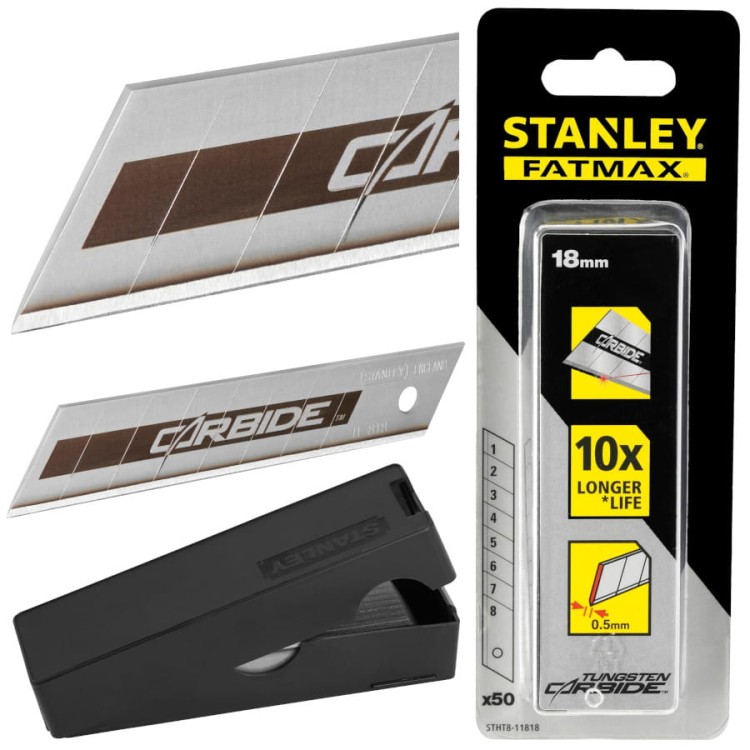 STANLEY 11-818 Ostrze łamane Carbide 18mm 50szt
