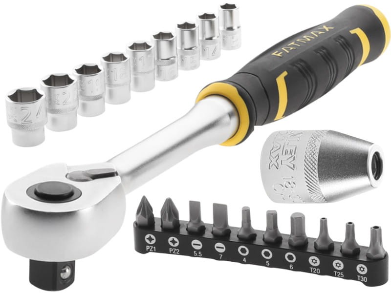STANLEY 82-681 Klucz grzechotka 1/2'' + nasadki + bity