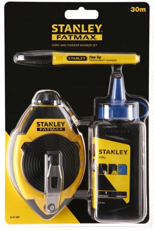 STANLEY Zestaw traserski sznur marker kreda 115g