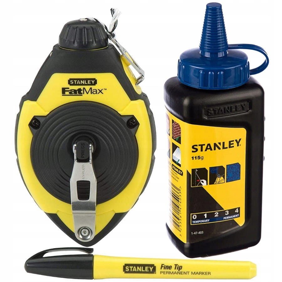 STANLEY 47-681 Zestaw traserski sznur marker kreda 115g