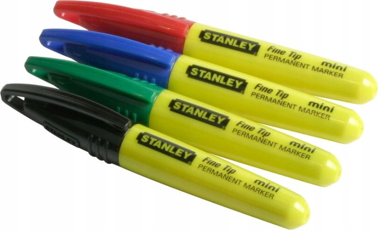 STANLEY Kolorowe markery okrągła końcówka 72szt