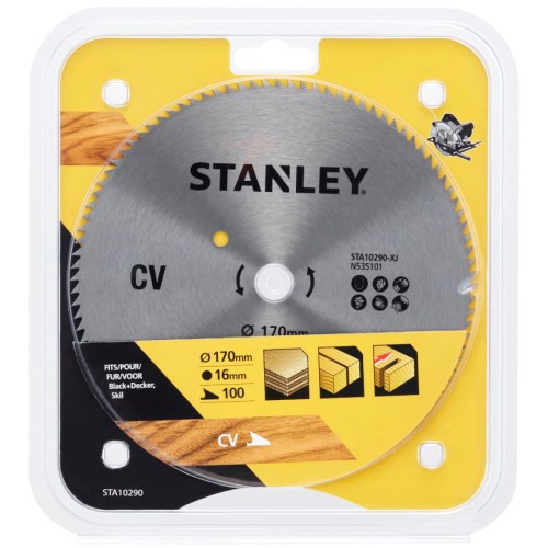 STANLEY STA10290 Tarcza do drewna CV 170x16mm 100z