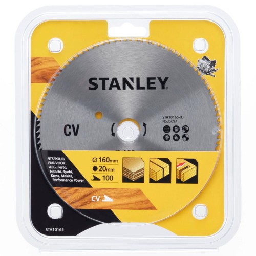STANLEY STA10165 Tarcza do drewna CV 160x20mm 100z