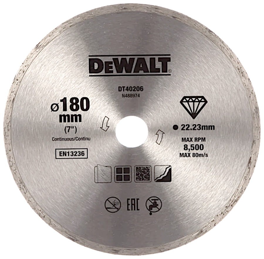 DEWALT DT40206 Tarcza diamentowa do ceramiki 180x22.2mm