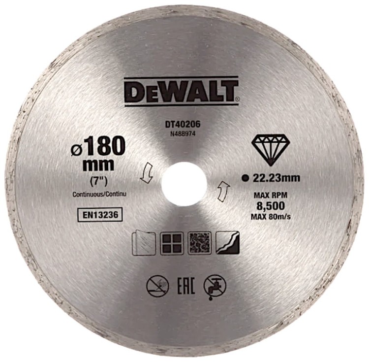 DEWALT DT40206 Tarcza diamentowa do ceramiki 180x22.2mm