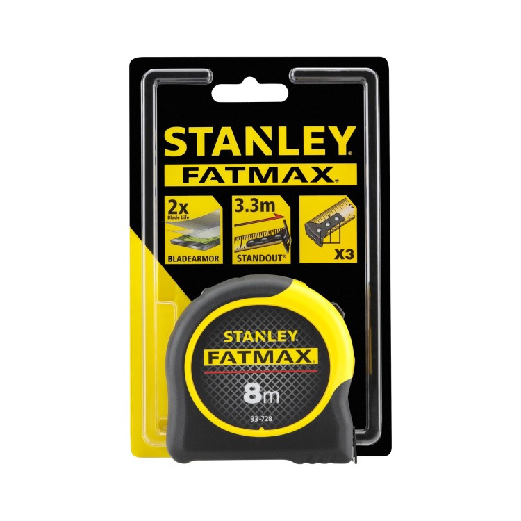 STANLEY 33-728 Miara stalowa zwijana 8m Fatmax