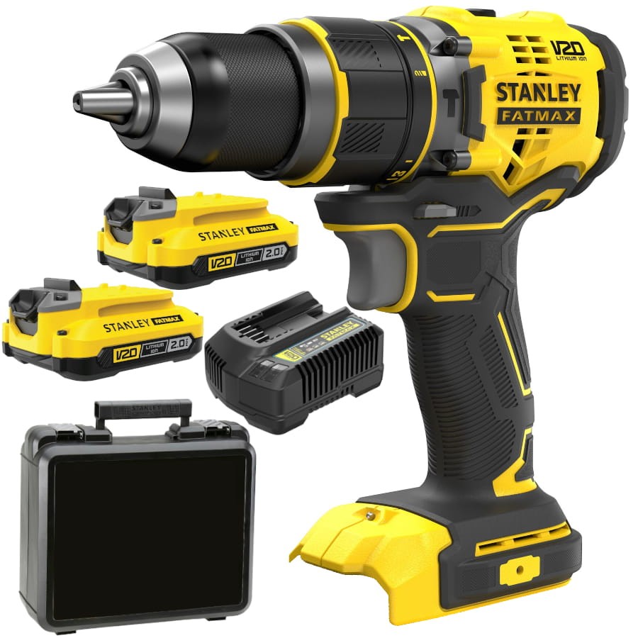 STANLEY SFMCD721D2K Wkrętarka udarowa 18V 2x 2.0Ah Seria V20