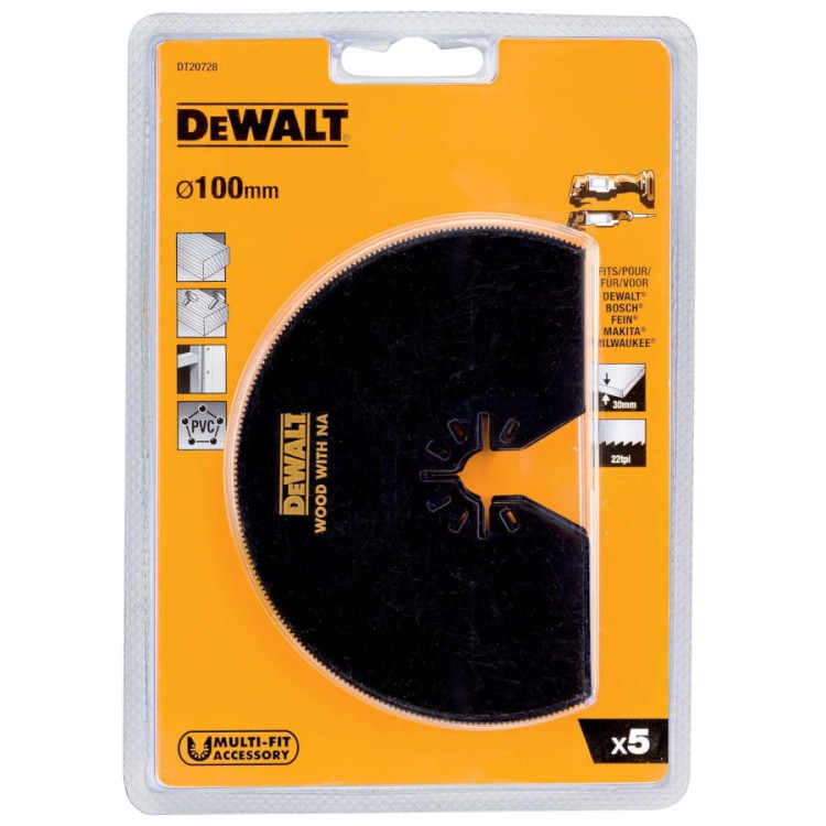 DEWALT DT20728 Brzeszczoty do drewna MultiTool