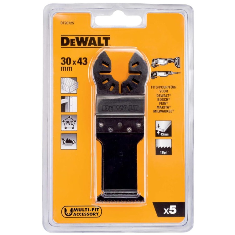 Brzeszczoty do drewna 5szt. Multitool