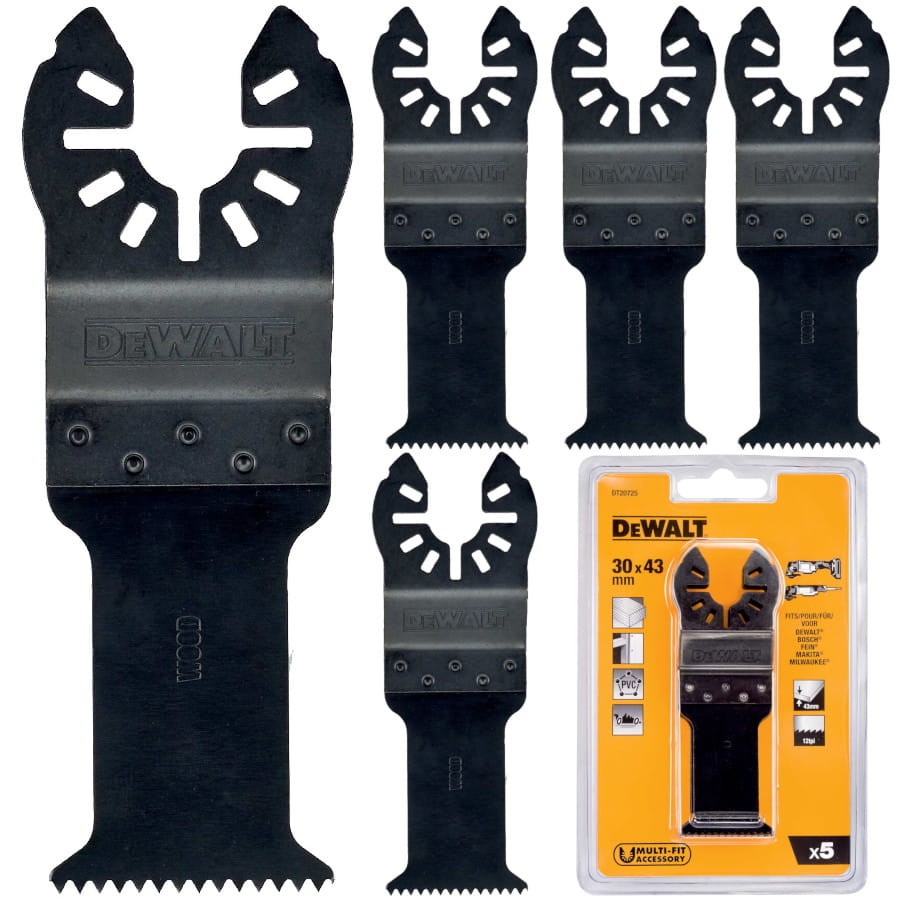DEWALT DT20725 Brzeszczoty do drewna 5szt. Multitool