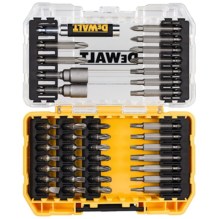 DEWALT DT70705 Zestaw bitów wkrętarskich Ph Pz Torx płaski 40szt. w Tough Case