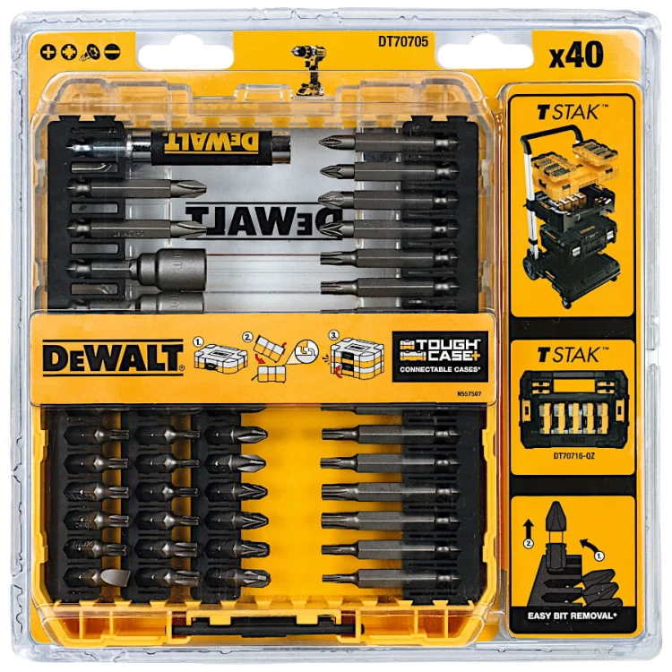DEWALT DT70705 Zestaw bitów 40szt. w Tough Case