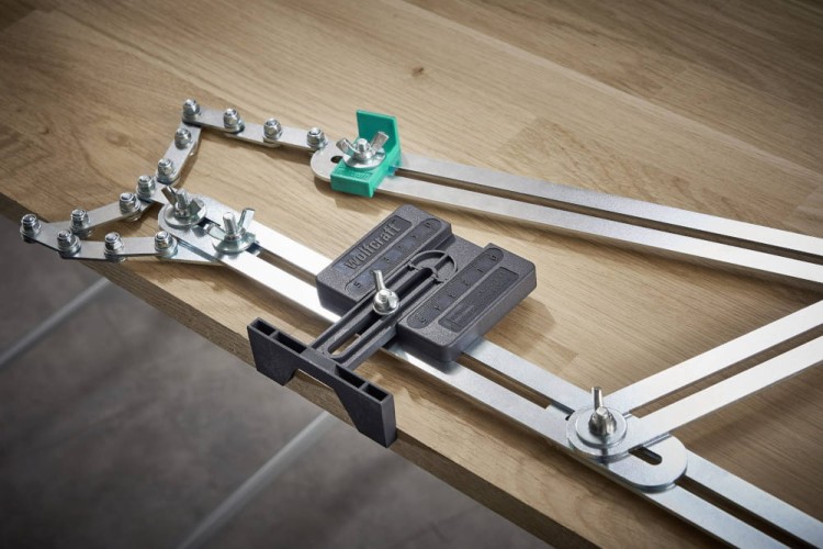 zastosowanie szablonu do schodów WOLFCRAFT 5210000