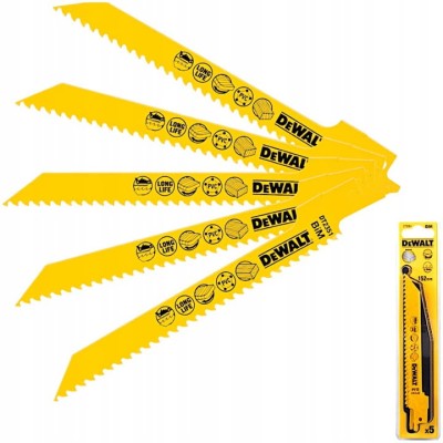 DEWALT DT2351 Brzeszczoty do drewna 152mm 5szt.