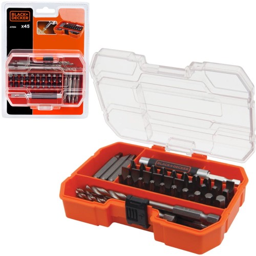 LACK DECKER A7234 Zestaw bitów i wierteł 45 szt. w etui