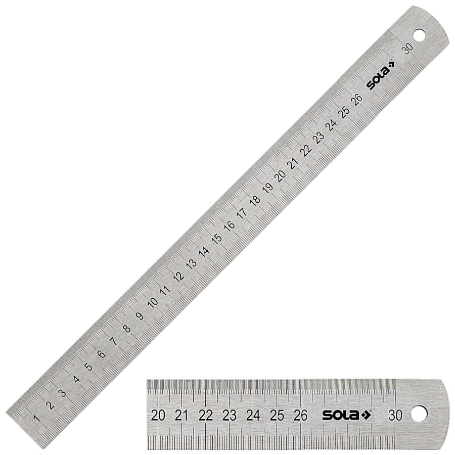 SOLA 56104201 Liniał LSB 300 linijka półsztywna dwustronna 30cm
