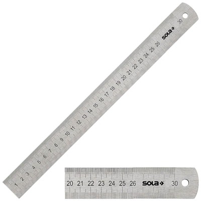 SOLA 56104201 Liniał LSB 300 linijka półsztywna dwustronna 30cm