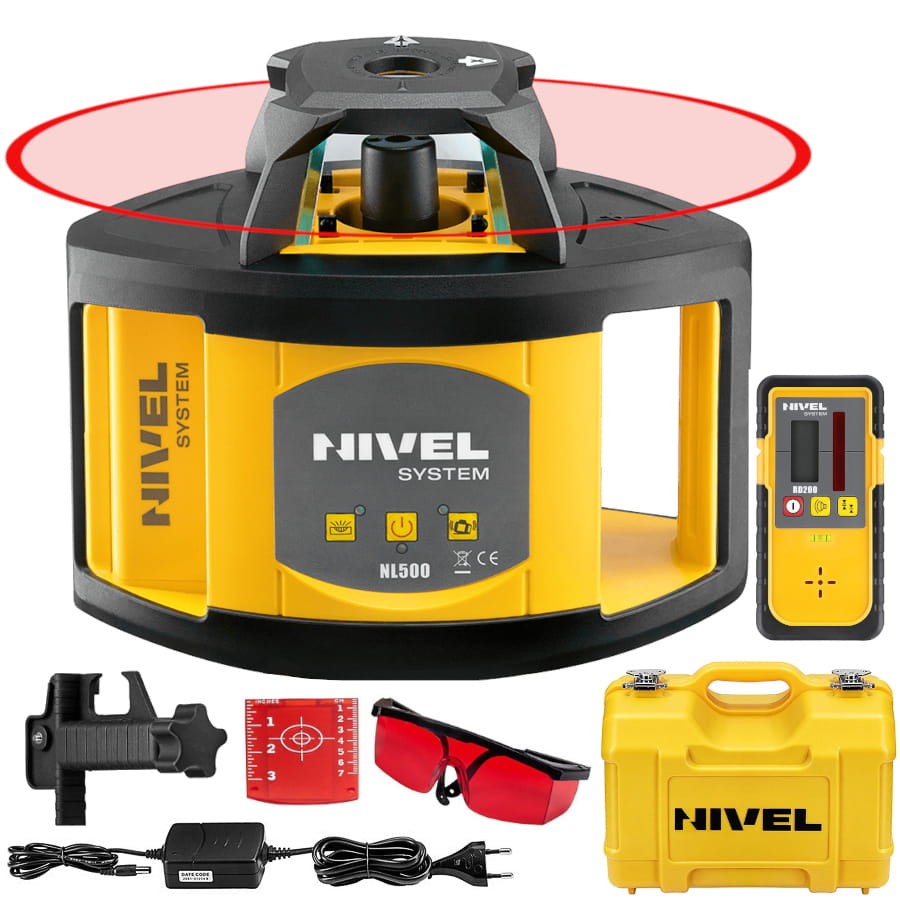 NIVEL SYSTEM NL500 Niwelator laserowy 500m 1mm/10m