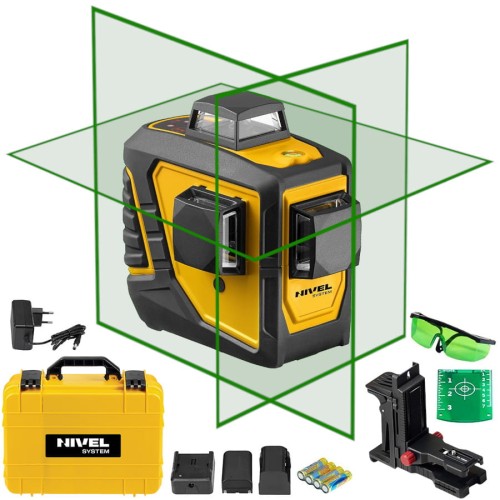 NIVEL SYSTEM CL3D-G Laser krzyżowy wiązka zielona