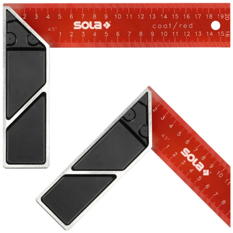 SOLA 56014001 Kątownik stolarski SRC 200 200x145mm
