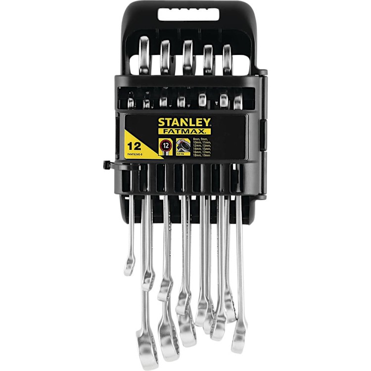 STANLEY  Zestaw kluczy płasko-oczkowych 8-19mm 12szt. FMMT82845-0