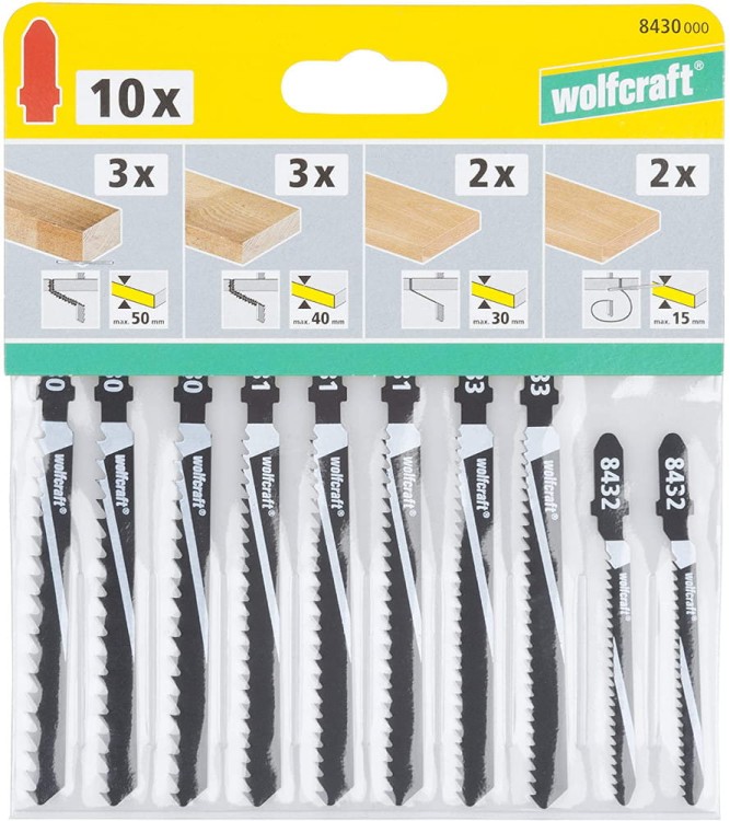 WOLFCRAFT Brzeszczoty do drewna typ T