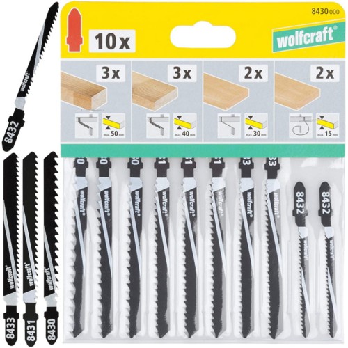 WOLFCRAFT 8430000 brzeszczoty do drewna typ T