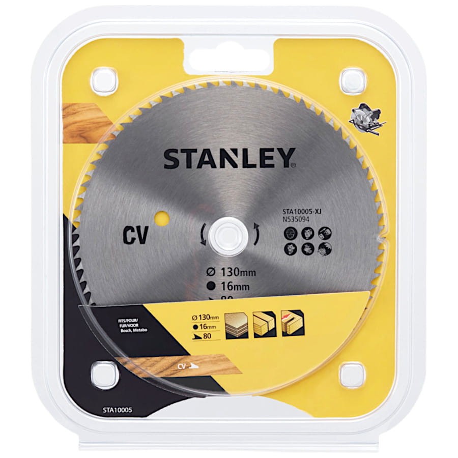 STANLEY STA10005 Tarcza do drewna piła 130x16mm 80z