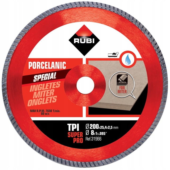 Tarcza diamentowa TPI Super Pro Rubi 31966
