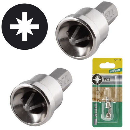 WOLFCRAFT 1344000 bit końcówka Pz2 2 sztuki