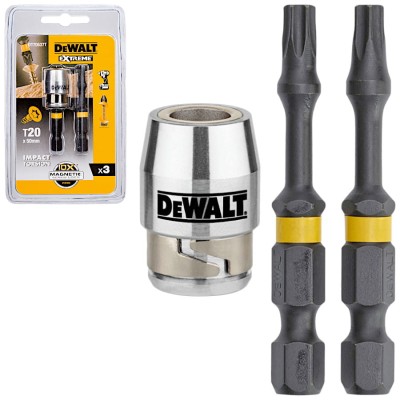 DEWALT DT70537T Bity udarowe Torx T20 50mm + uchwyt Impact Torsion Extreme