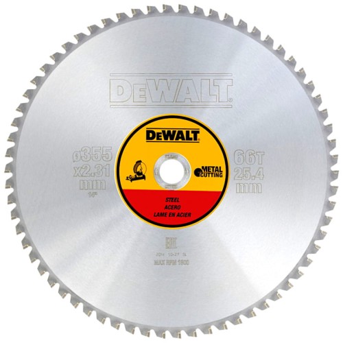 Tarcza do cięcia metalu 355x25,4mm DT1926 66z DeWalt