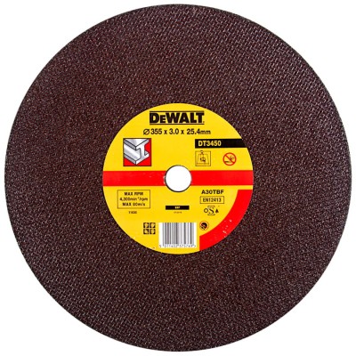 Tarcza do cięcia metalu 355x25,4mm DT3450 DeWalt