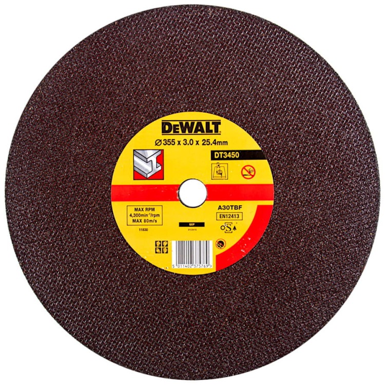 Tarcza do cięcia metalu 355x25,4mm DT3450 DeWalt