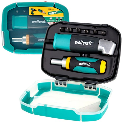 WOLFCRAFT 1001000 Zestaw do skręcania szuflad, 8-częściowy