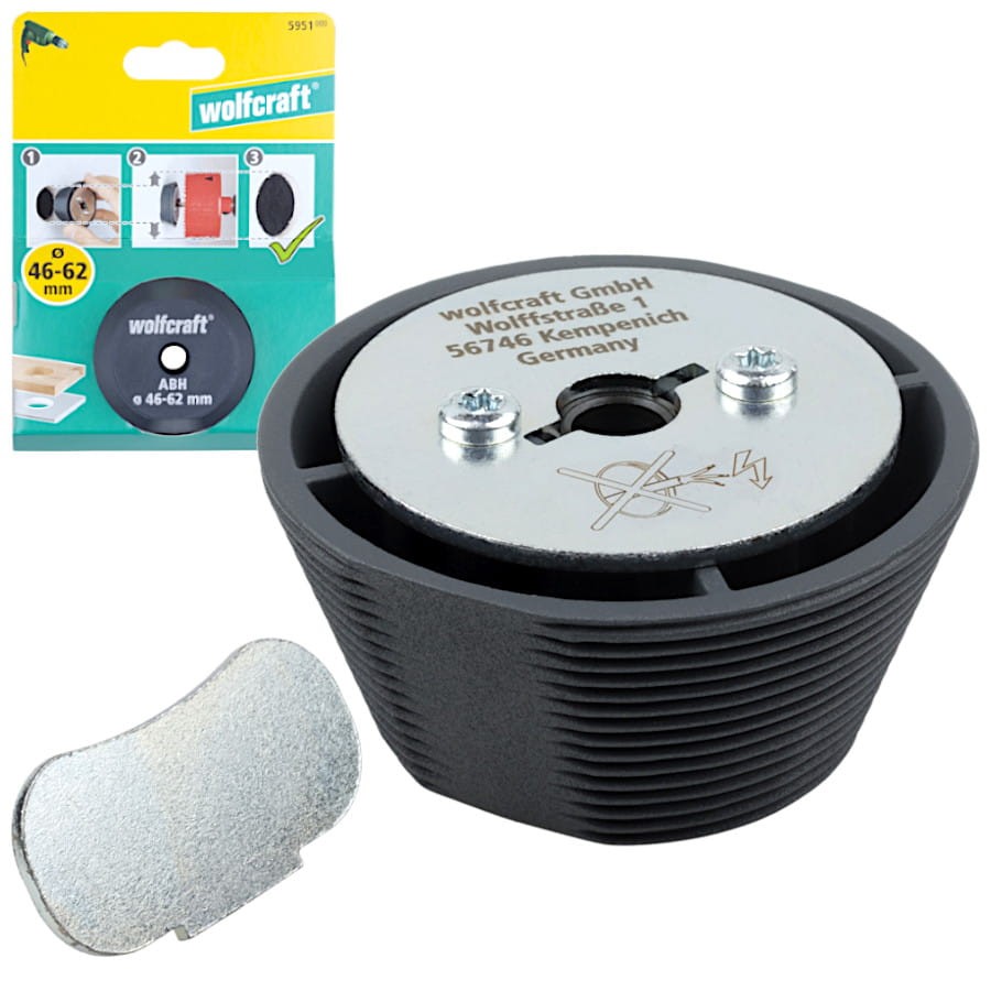 WOLFCRAFT 5951000 Adapter do powiększania otworów do otwornic 46-62 mm
