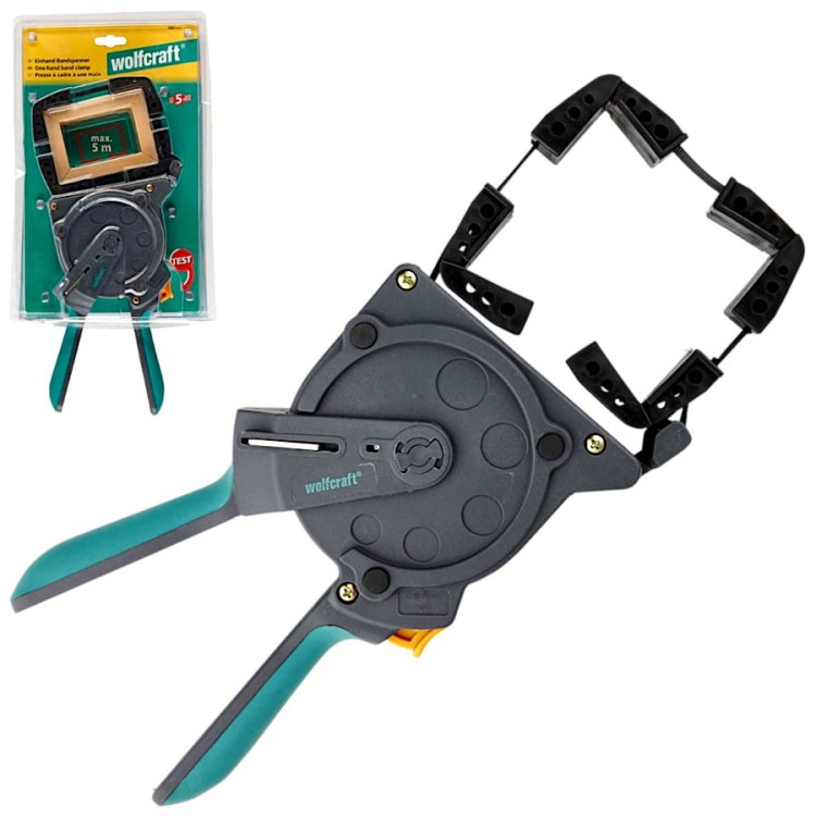 WOLFCRAFT 3681000 Jednoręczny zacisk taśmowy do ram