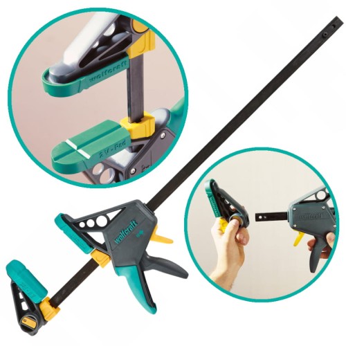 WOLFCRAFT 3034000 Ścisk jednoręczny EHZ Pro 100 mm / 915 mm