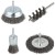 WOLFCRAFT 2133000 Zestaw szczotek z drutu stalowego 4szt.