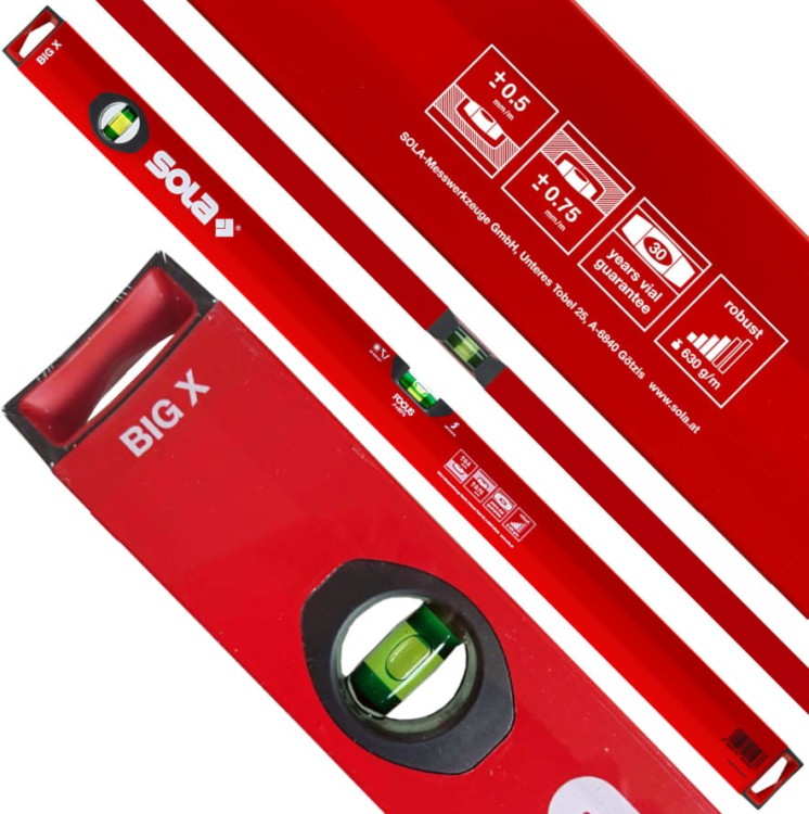 SOLA Poziomica BIG X 40cm 2 libelle