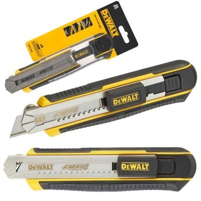 DEWALT DWHT0-10250 Noż z ostrzem chowanym 25mm Cartrige + 3 osztrza