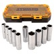 DEWALT DWMT73815-0 Zestaw nasadek głębokich 1/2" 10szt.