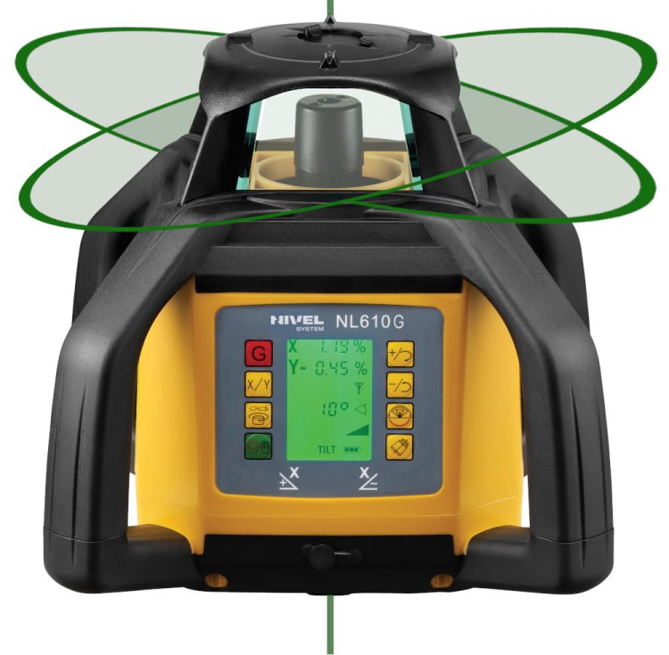 NIVEL SYSTEM NL610G DIGITAL niwelator laserowy wiązka zielona