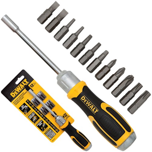DEWALT DWHT69233-0 Wkrętak z grzechotką + bity 12szt.