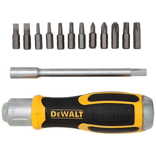 Wkrętak z grzechotką i bity DEWALT DWHT69233-0