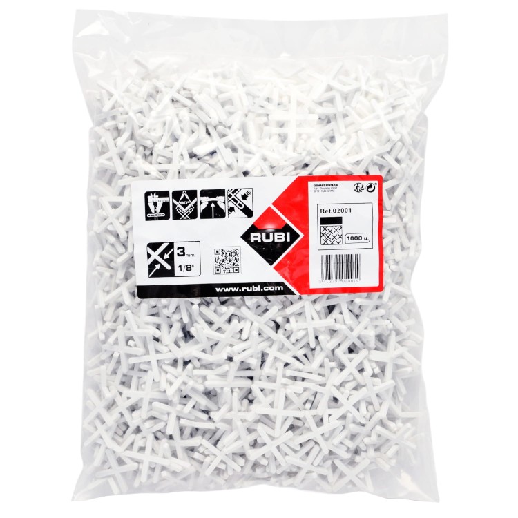 RUBI 02001 Krzyżyki dystansowe do układania płytek