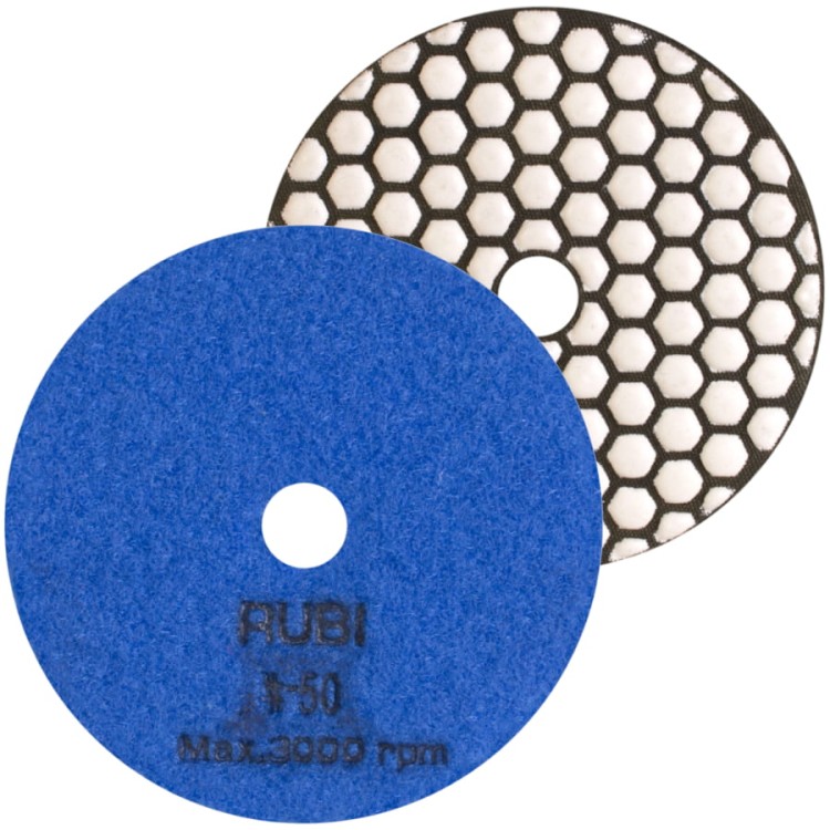 RUBI 62970 tarcza diamentowa do polerowania na sucho 100mm gradacja 50