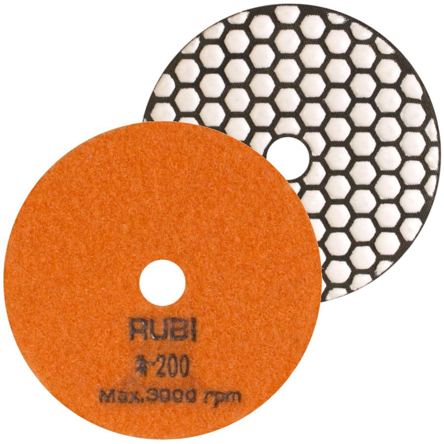 RUBI 62972 Tarcza diamentowa do polerowania na sucho 100 mm gradacja 200