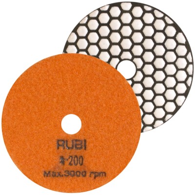 RUBI 62972 Tarcza diamentowa do polerowania na sucho 100 mm gradacja 200